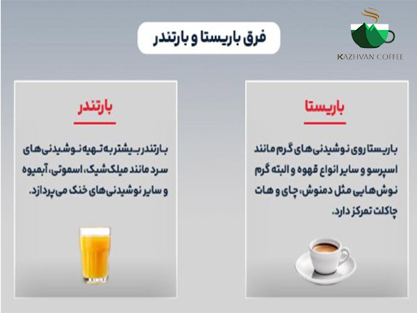 تفاوت باریستا و بارتندر